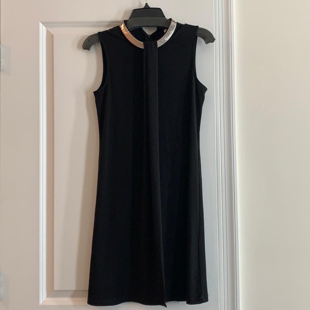 Formal Black High Neck Gown